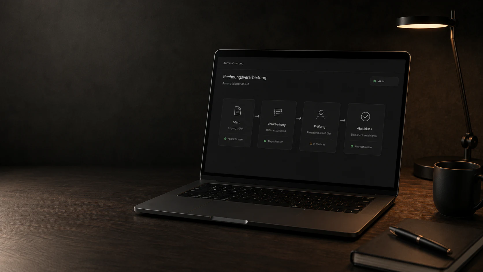 Visualisierung eines automatisierten digitalen Workflows